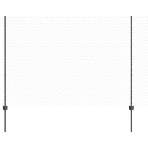 vidaXL Keevitatud Traadi Aed 25 x 1,5 m (L x K) PVC-kaetud teras Hall