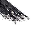 vidaXL Kaabli sidumine 25 tk 4,6 x 200 mm Must