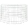 vidaXL loomade aedik 8 paneeli 54x80 cm tsingitud raud