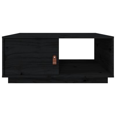 vidaXL kohvilaud, must, 80 x 50 x 35,5 cm, männipuit