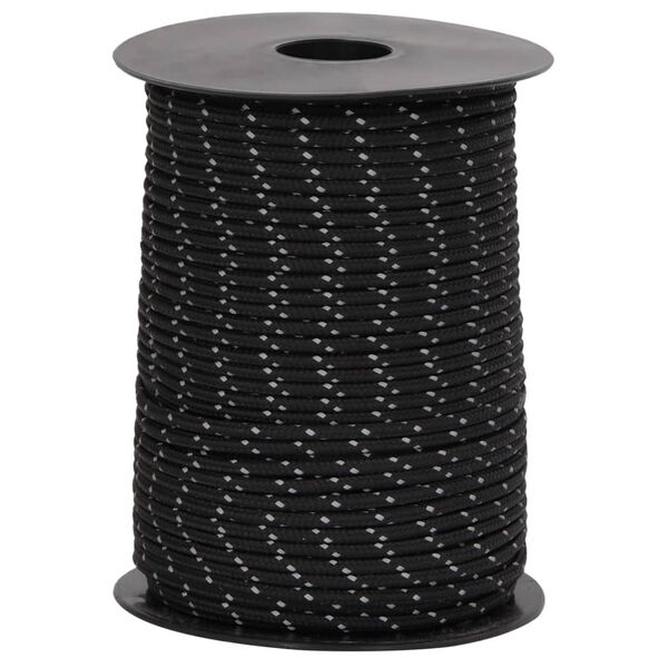 vidaXL telgi nöör helkuri ja kinnitusaasadega, 50 m 3 mm