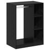 vidaXL Garderoobikapp riiuliga Must tamm 77 x 48 x 102 cm