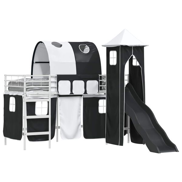 vidaXL Valge ja must 74,5 x 190 cm