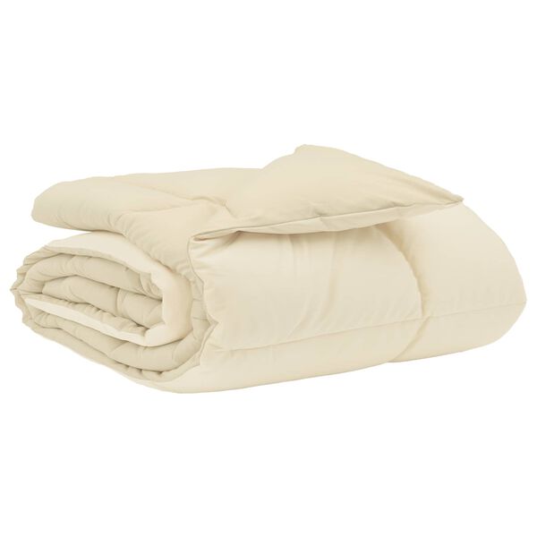 vidaXL Suvised teki Rapistatud cream 140 x 220 cm Mikrokiud