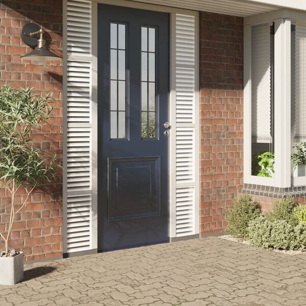 vidaXL aknakile, jäätunud, triibuline muster, 45x500 cm, PVC