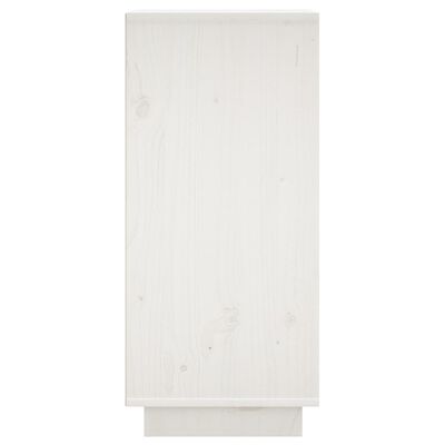 vidaXL puhvetkapp, valge, 31,5x34x75 cm, toekas männipuit