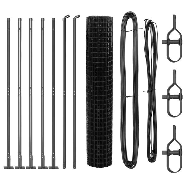 vidaXL Aed koos postiga Hall 1,6 x 10 m Terased ja PVC