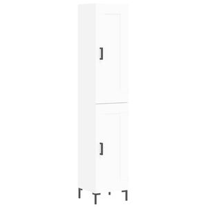 vidaXL k&otilde;rge kapp, valge , 34,5x34x180 cm, tehispuit