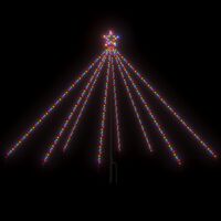 vidaXL jõulupuu tuled, tuppa/õue, 400 LEDi, värviline, 2,5 m