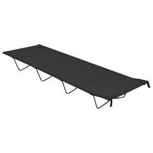 vidaXL matkavoodi 180 x 60 x 19 cm, oxford-kangas ja teras, must