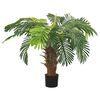 vidaXL kunsttaim sago palm lillepotiga, roheline, 90 cm