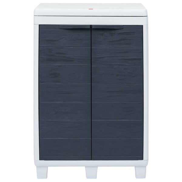 vidaXL aia prügikast 3 kotiga tumehall 65 x 38 x 102 cm