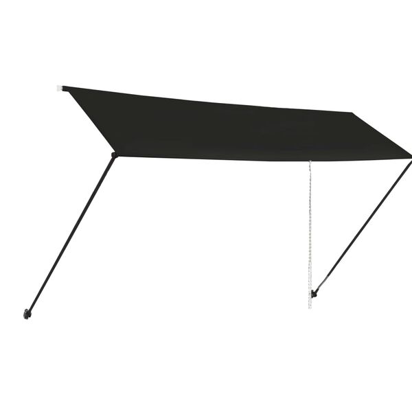 vidaXL sisset&otilde;mmatav varikatus LEDiga, 400 x 150 cm, antratsiithall