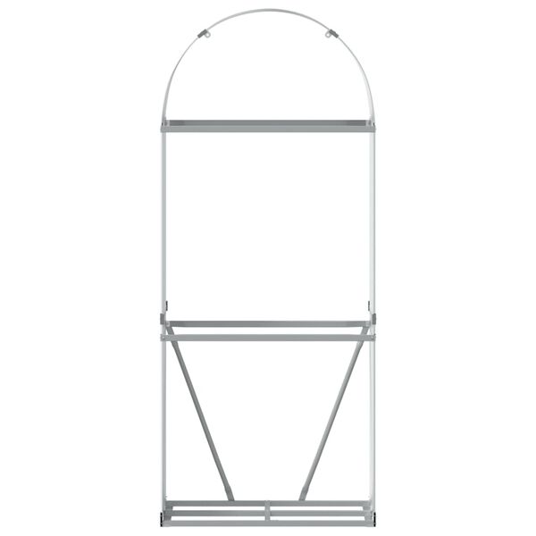 vidaXL k&uuml;ttepuude alus, h&otilde;bedane, 80 x 45 x 190 cm, tsingitud teras