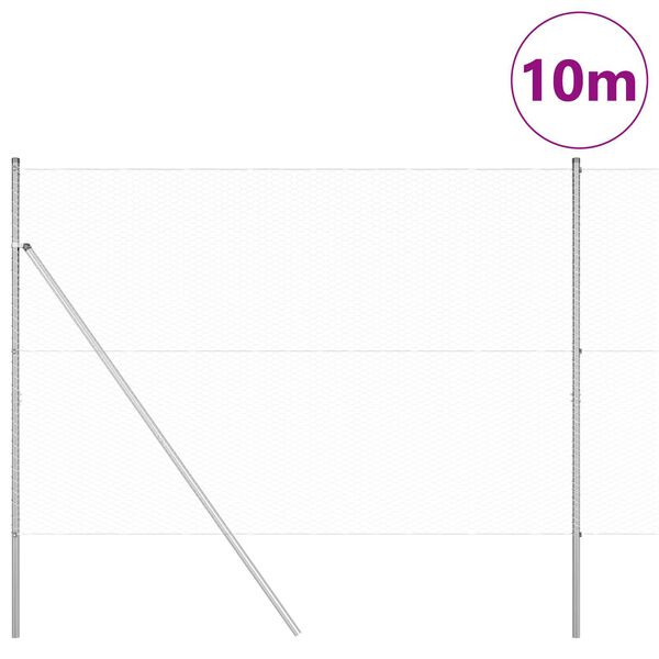 vidaXL Aiapost H&otilde;bedane 10 x 1,5 m (25 mm silmus) Teras