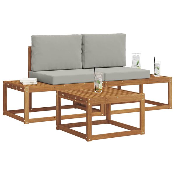 vidaXL V&auml;li diivanikomplekt padjaga 3 pcs Neutraalne