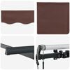 vidaXL K&auml;igukohandatav varikatus Pruun 250 x 200 cm kangas