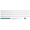 vidaXL sektsiooniline lipumast alumiinium 6,2 m