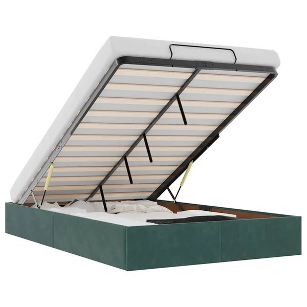 vidaXL Ottomani voodiraam ilma madratsita, 120x200 cm, samet