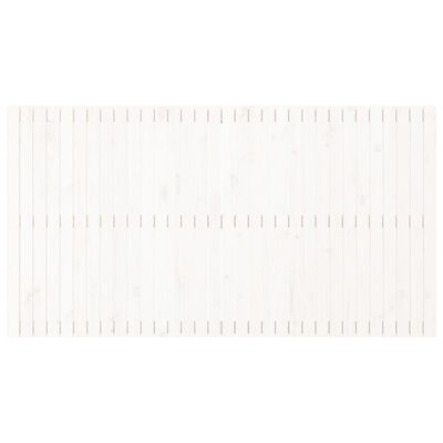 vidaXL seinale kinnitatav voodipeats, valge, 204x3x110 cm, männipuit