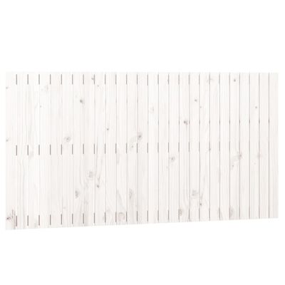vidaXL seinale kinnitatav voodipeats, valge, 166x3x90 cm, männipuit