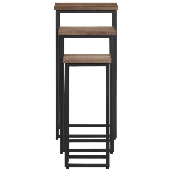 vidaXL taimealused 3 tk, tiikpuu