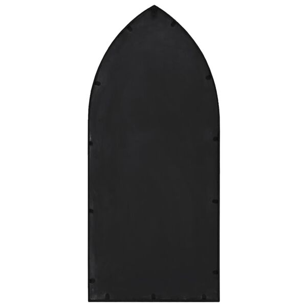 vidaXL aiapeegel, must, 100x45 cm, raud, &otilde;ues kasutamiseks