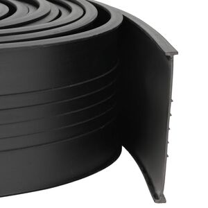 vidaXL Garaaži Ukse Tihend Must 70 x 6 mm 2,5 m PVC
