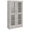 vidaXL vitriinkapp betoonhall 82,5 x 30,5 x 150 cm tehispuit