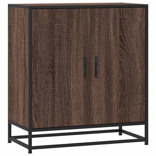 vidaXL puhvetkapp pruun tamm 68x35x76 cm Engineered Wood and Metal