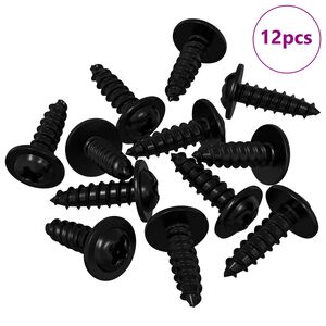 vidaXL Ises&otilde;itev nael 12 pcs Must 3,5 x 12 mm Raud