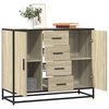 vidaXL puhvetkapp sonoma tamm 92x35x76 cm Engineered Wood