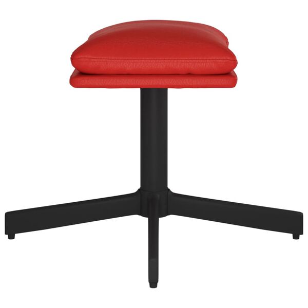 vidaXL jalapink, veinipunane, 60x60x36 cm, kunstnahk