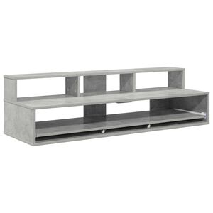 vidaXL Stuudio laud Betoonhall 130 x 42,5 x 36 cm Tehispuit