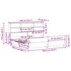 vidaXL voodiraam ilma madratsita, vahapruun, 180 x 200 cm, m&auml;nnipuit
