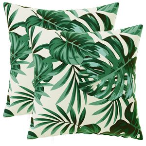 vidaXL Diivanipadi 2 pcs HEERLEN Lehe muster 30 x 30 cm Pol&uuml;ester