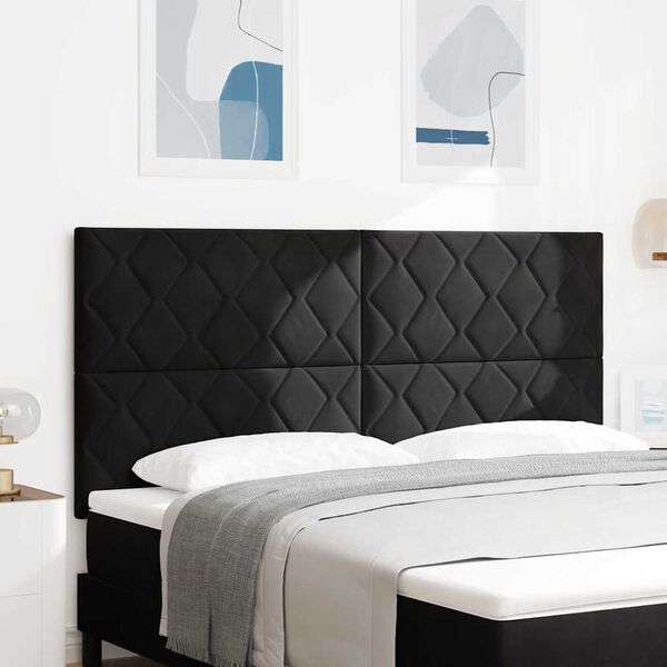 vidaXL LED peatoed Must 180 cm Kunstnahk