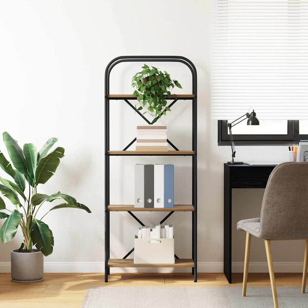 vidaXL Raamatukapp K&auml;sit&ouml;&ouml;puu 60 x 30 x 146 cm Tehispuit