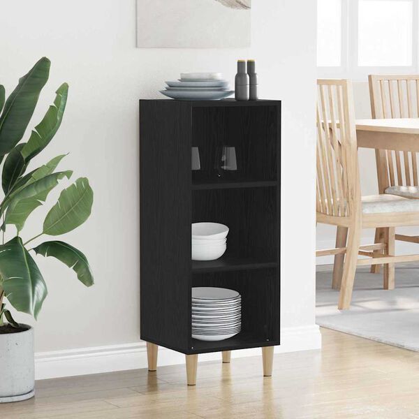 vidaXL Kõide Must tamm 34,5 x 32,5 x 90 cm Tehispuit