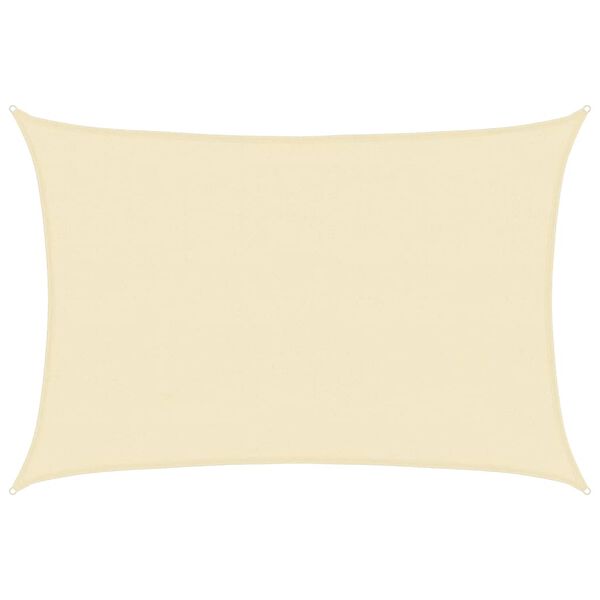 vidaXL päikesepuri 160 g/m² kreemjas 4 x 5 m HDPE