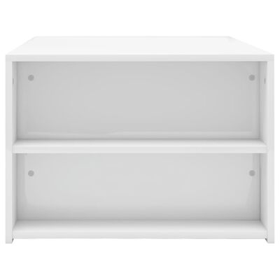 vidaXL kohvilaud, kõrgläikega, valge, 100 x 60 x 42 cm puitlaastplaat