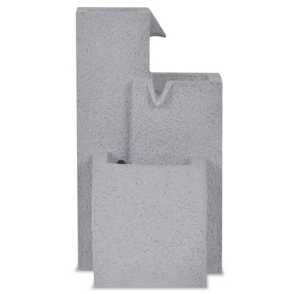 vidaXL toapurskkaev LED-tulega, polüvaik