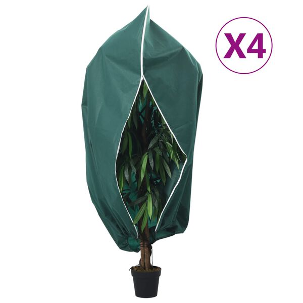 vidaXL lukuga taime fliiskatted 4 tk, 70 g/m&sup2;, 1,2 x 1,8 m