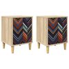vidaXL &Ouml;&ouml;lambi kapp OMMEN 2 tk Sonoma tamm 36 x 33 x 50 cm Tehispuit