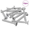 vidaXL Kinnitus 12 tk Tsinkkattega 5 x 40 mm Raud