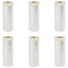 vidaXL Tolmumatt liimiga teibiga 6 pcs L&auml;bipaistev 210 x 2000 cm HDPE