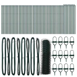 vidaXL Aiapost Roheline 100 x 0,5 m (50 mm v&otilde;rk) Terased ja PVC