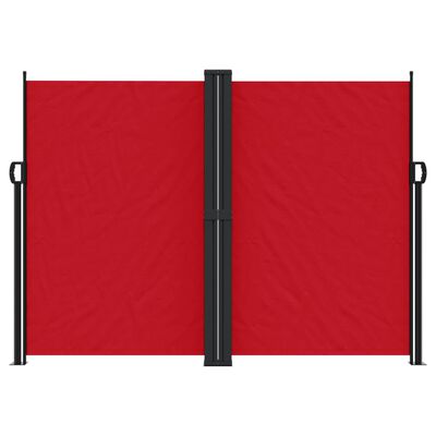 vidaXL lahtitõmmatav külgsein, punane, 180 x 1200 cm