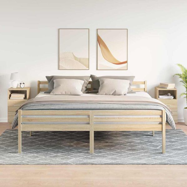 vidaXL &ouml;&ouml;kapid 2 tk, 2 sahtliga, Sonoma tamm, 36x36x68 cm