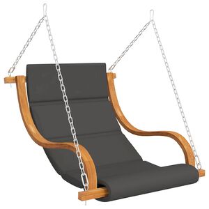 vidaXL aiakiik ilma kiigeraamita padjaga, painutatud puit